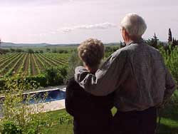 Peg and Cliff take a last look.