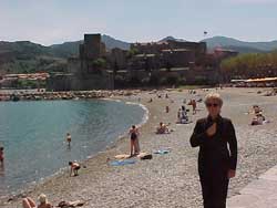 Peg on the beach.